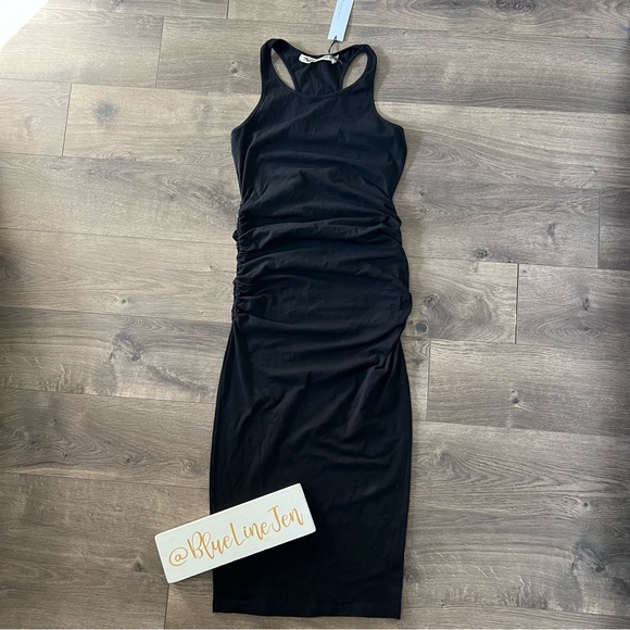Michael Stars Vivian Ruched Midi Dress - Picture 3 of 8